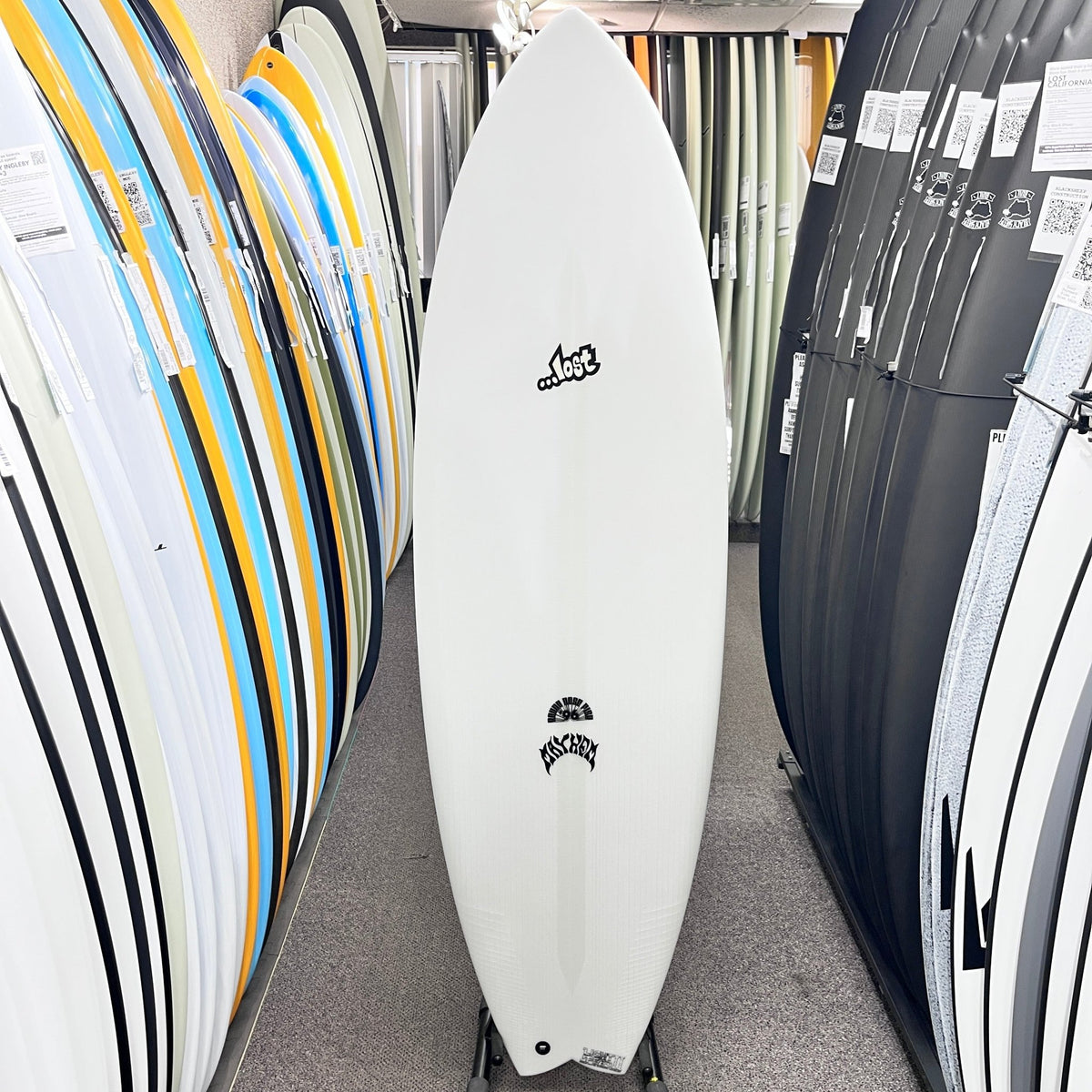 Lost RNF 96 Lightspeed II Regular 5'9 FCS II surfboard, deck