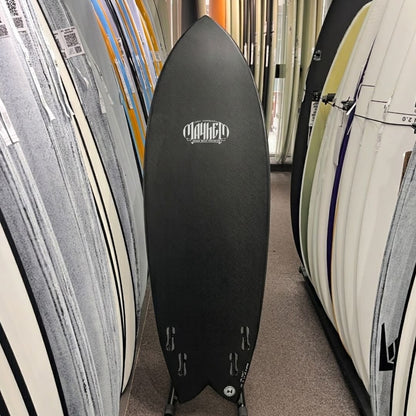 Lost RNF Retro Revamp Double Dart 5'3 FCS II surfboard, bottom