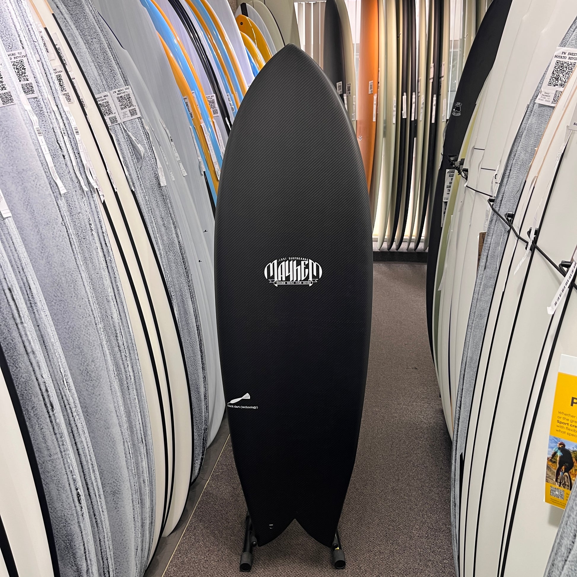 Lost RNF Retro Revamp Double Dart 5'3 FUTURES surfboard, deck