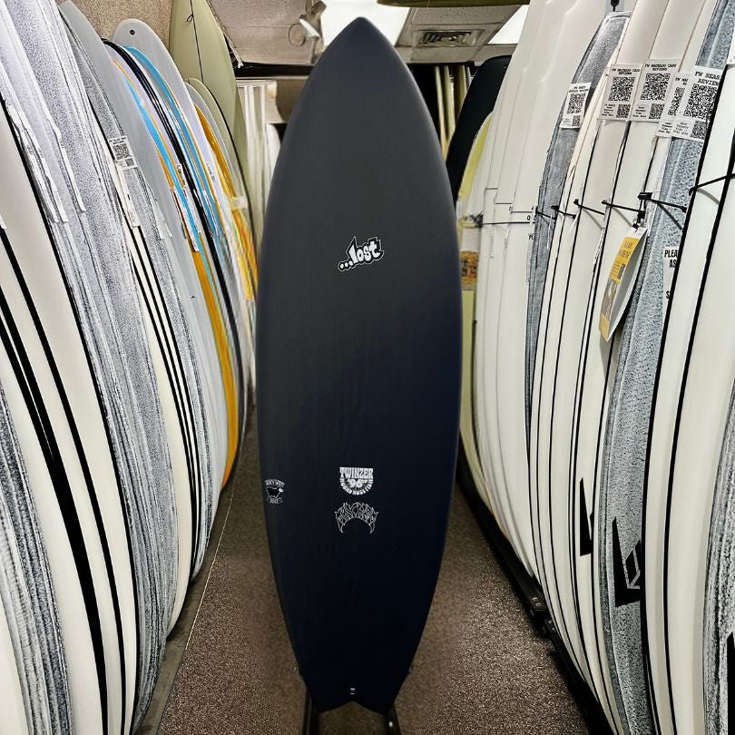 Lost RNF Twinzer 96'er Black Sheep Futures 5'2 - Free Canards - Must-Have for Surfers