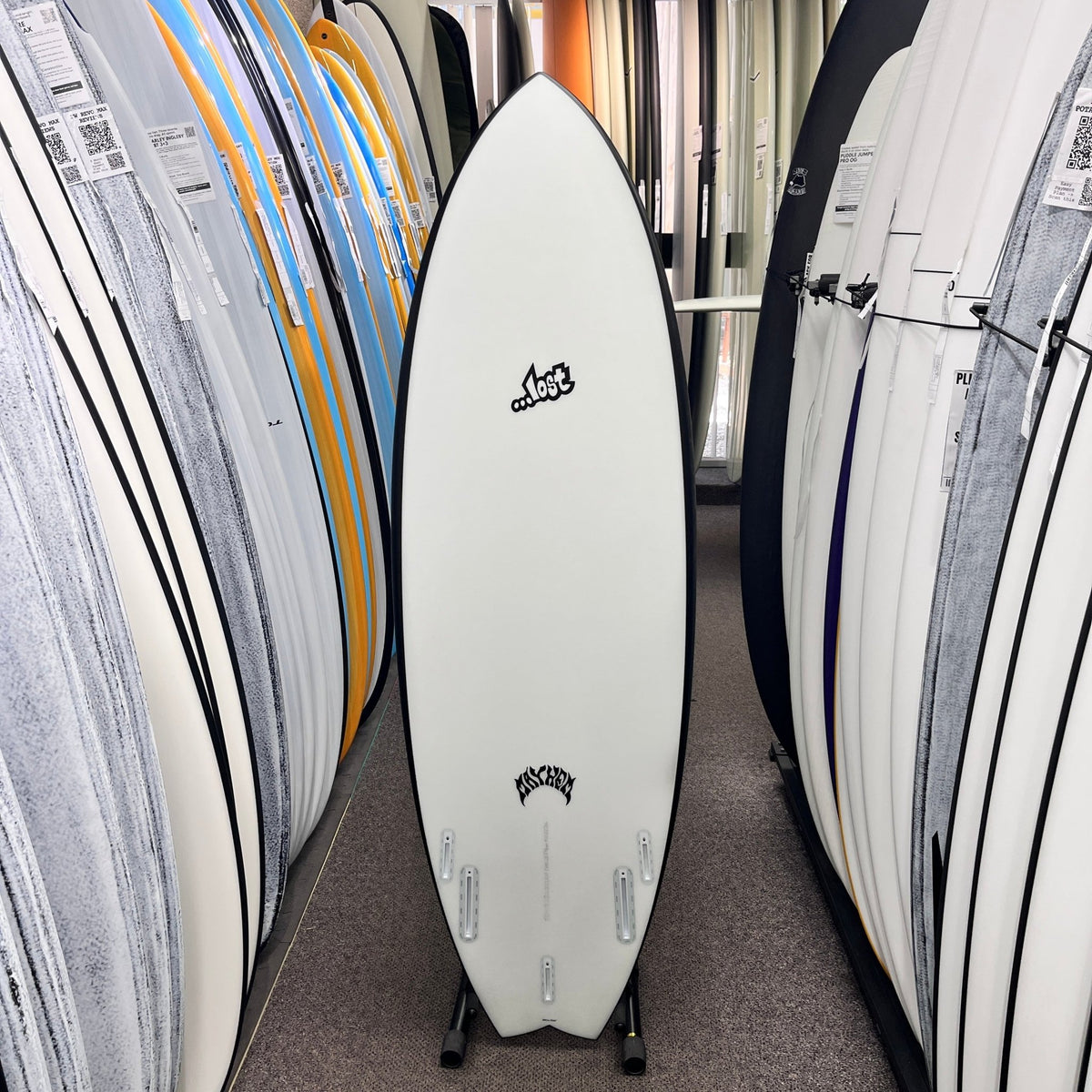 Lost RNF Twinzer 96'er Black Sheep Futures 5'3 - Free Canards - Must-Have for Surfers