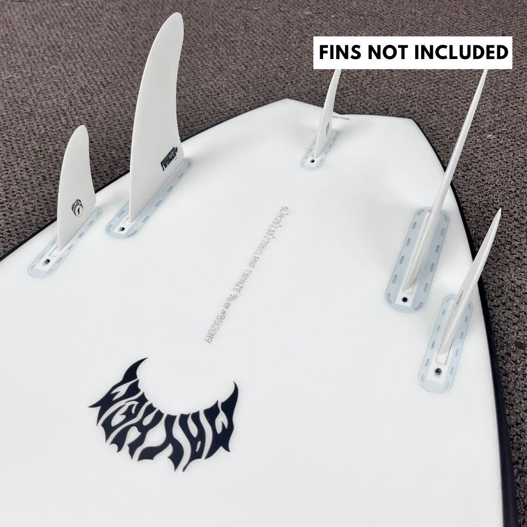 Lost RNF Twinzer 96'er Black Sheep Futures 5'4 V27 - Free Canards - Must-Have for Surfers