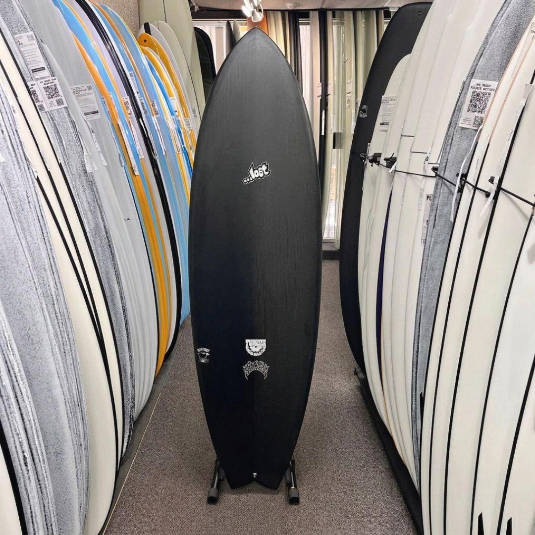 Lost RNF Twinzer 96'er Black Sheep Futures 5'5 V28.25 - Free Canards - Must-Have for Surfers