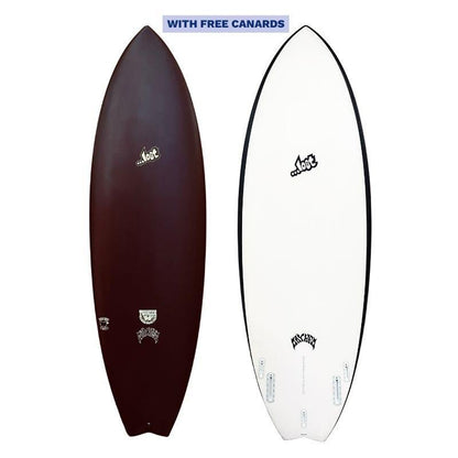 Lost RNF Twinzer 96'er Black Sheep Futures / Free Canards - 5'8" x 20.0 x 2.48 V31.6