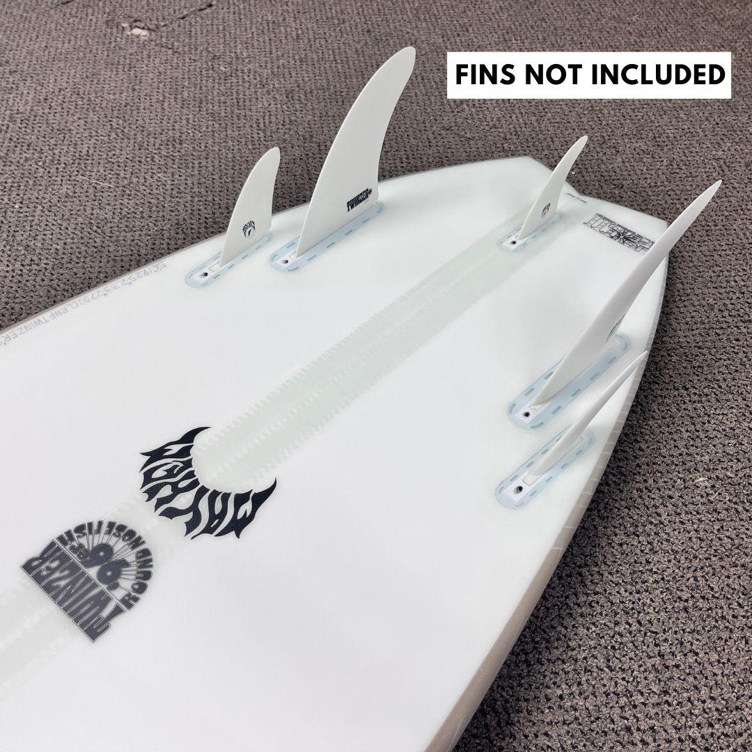 Lost RNF Twinzer 96'er Black Sheep Futures 5'8 V31.6 - Free Canards - Must-Have for Surfers