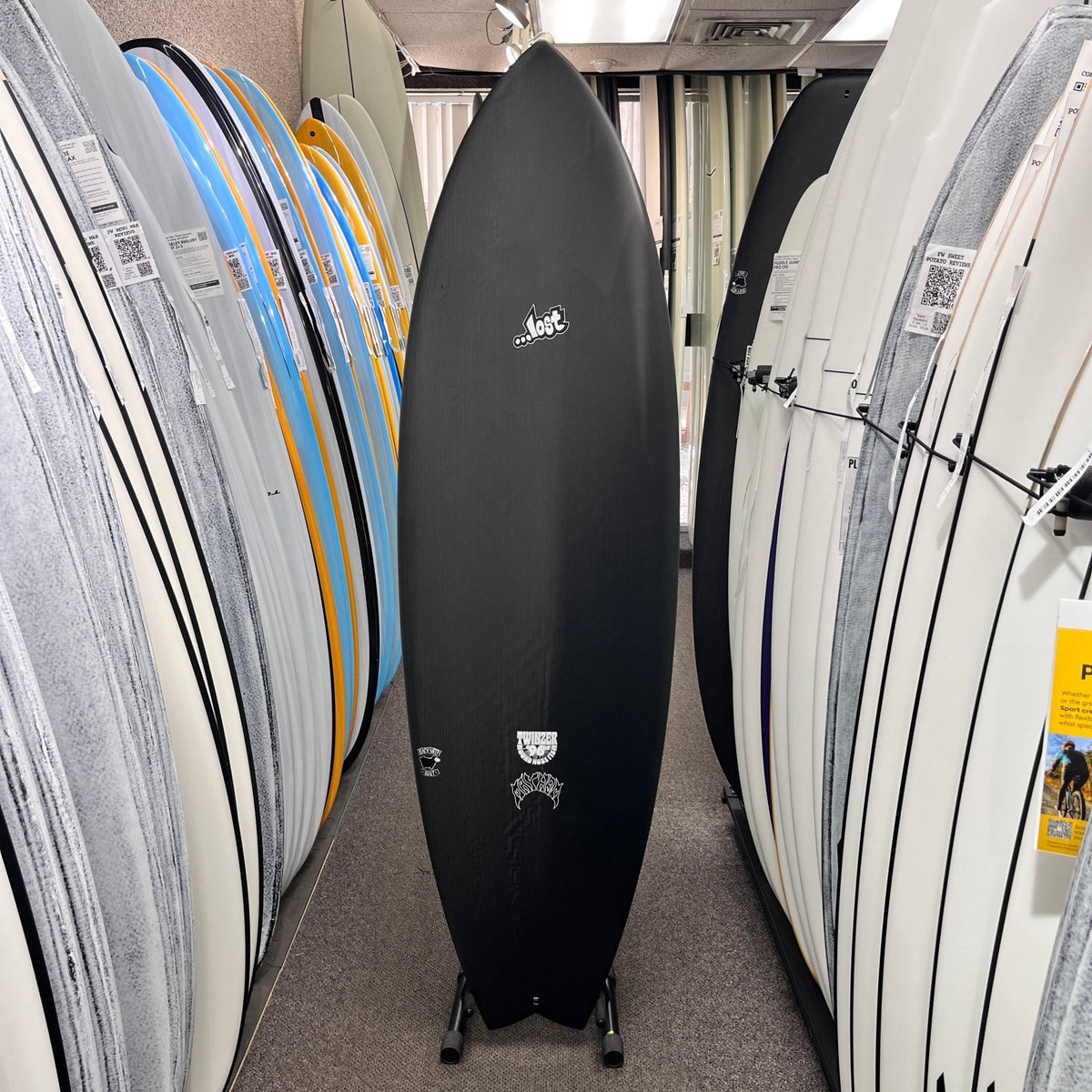 Lost RNF Twinzer 96'er Black Sheep Futures 6'0 - Free Canards - Must-Have for Surfers