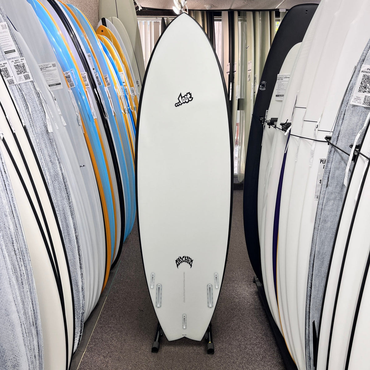 Lost RNF Twinzer 96'er Black Sheep Futures 6'0 - Free Canards - Must-Have for Surfers