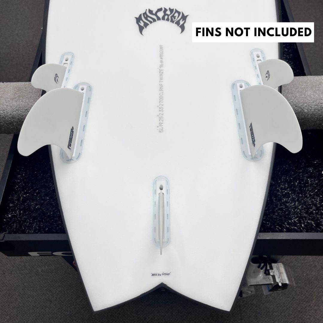 Lost RNF Twinzer 96'er Black Sheep Futures 6'1 V38.25 - Free Canards - Must-Have for Surfers