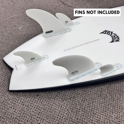 Lost RNF Twinzer 96'er Black Sheep Futures 6'1 V38.25 - Free Canards - Must-Have for Surfers