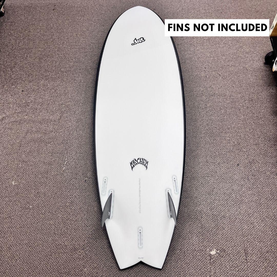 Lost RNF Twinzer 96'er Black Sheep, on a twin fin