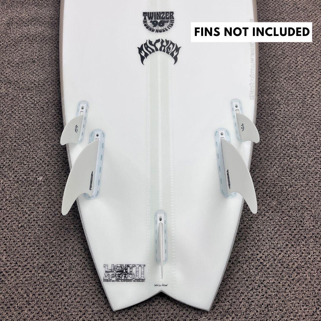 Lost RNF Twinzer 96'er Lightspeed II Futures 6'1 V38.25 - Free Canards - Must-Have for Surfers