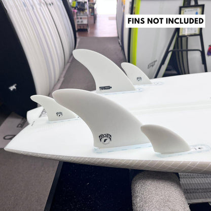 Lost RNF Twinzer 96'er Lightspeed II Futures 6'1 V38.25 - Free Canards - Must-Have for Surfers
