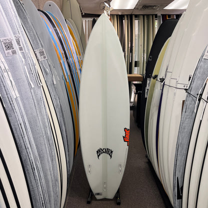 Lost Sub Driver 3.0 Swallow Lightspeed II 6'3 FCS II surfboard, bottom