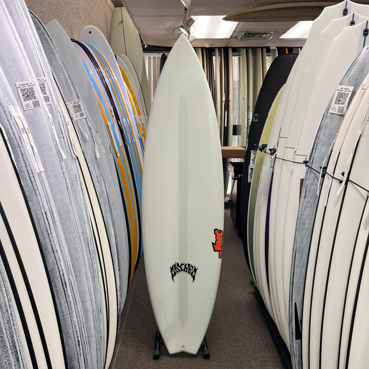 Lost Sub Driver 3.0 Swallow Lightspeed II 6'3 FCS II surfboard, deck
