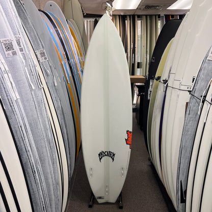 Lost Sub Driver 3.0 Swallow Lightspeed II 6'3 FCS II surfboard, bottom
