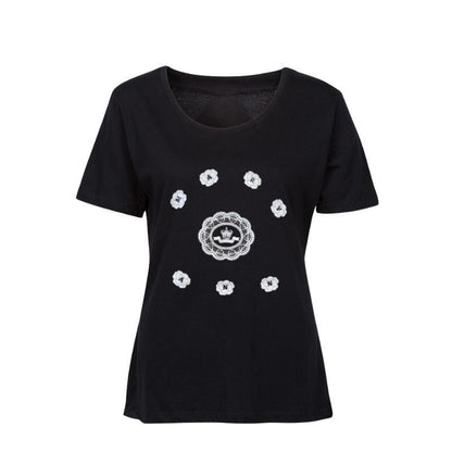 MARYANN T-Shirt Women's Small - Large Black Logo2 - Must - Have for Surfers