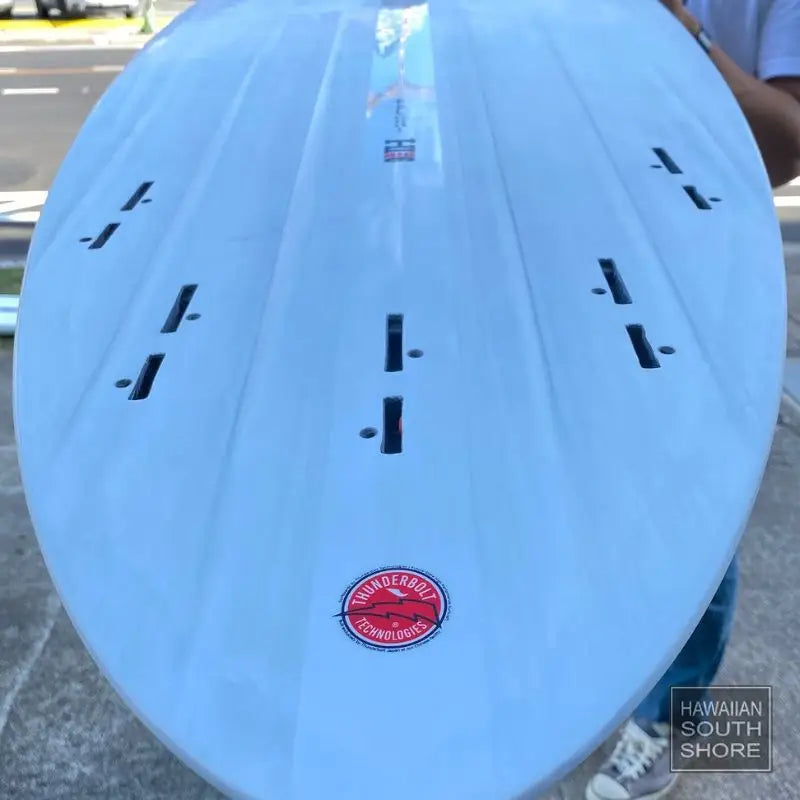 Harley Ingleby MID 6 White Funboard at Hawaiian South Shore Bottom Contour