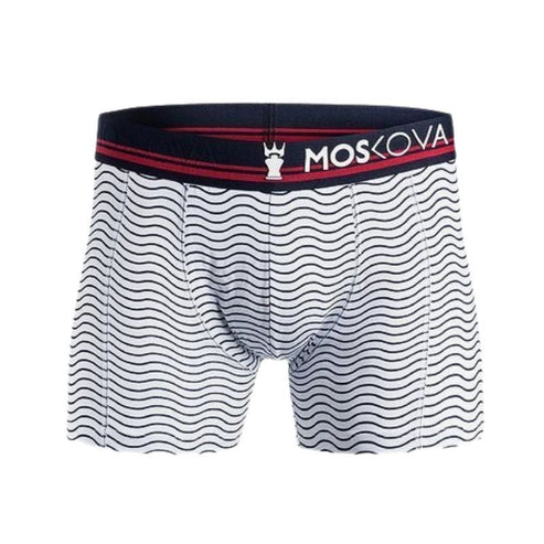 Moskova M2 Cotton Navy Stripe boxer at Hawaiian South Shore