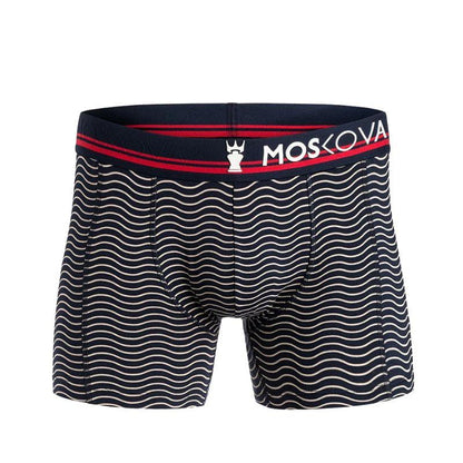 MOSKOVA Boxer M2 Cotton - Navy Stripe - Must-Have for Surfers