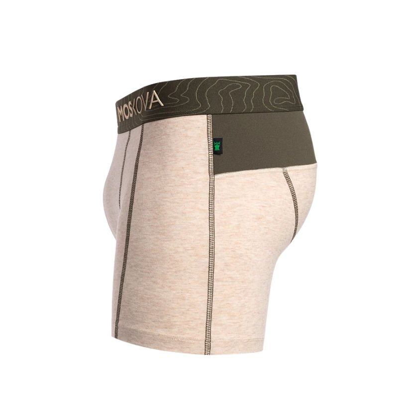 MOSKOVA BOXER M2 Cotton (Small - XXLarge) Heather Sand - Must - Have for Surfers