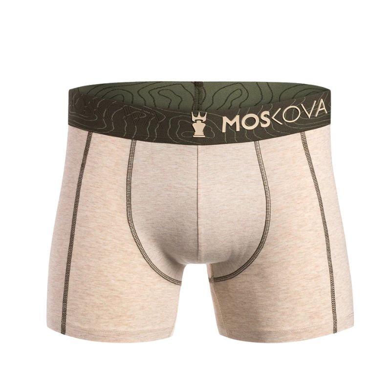 MOSKOVA BOXER M2 Cotton (Small - XXLarge) Heather Sand - Must - Have for Surfers