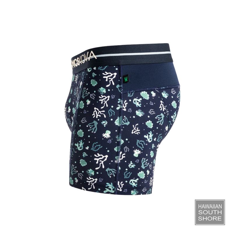 MOSKOVA BOXER M2S Polyamide Small - XLarge Blue Coral CLOTHING Surf Shop and Boutique Honolulu