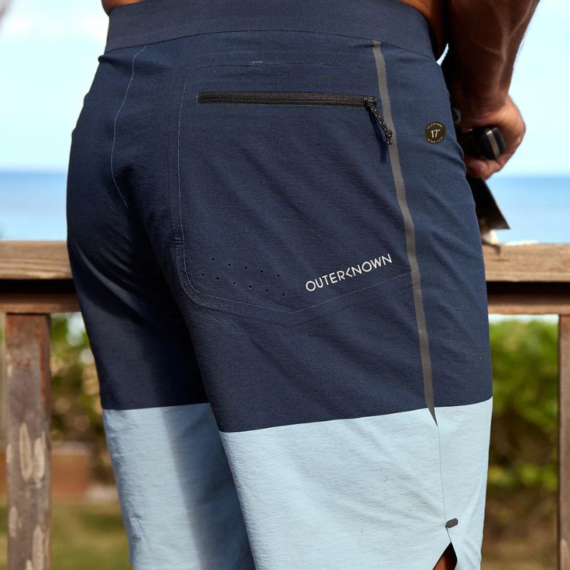 OUTERKNOWN Boardshorts APEX (28" - 36") Kelly Slater Meadow Blue Block - Must - Have for Surfers