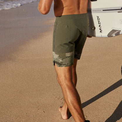 OUTERKNOWN Boardshorts APEX 29" - 36" Kelly Slater Dark Olive Pescador Block - Must - Have for Surfers