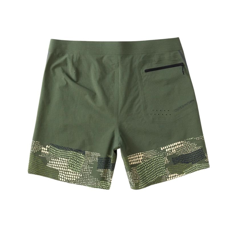 OUTERKNOWN Boardshorts APEX 29" - 36" Kelly Slater Dark Olive Pescador Block - Must - Have for Surfers