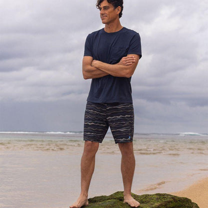 OUTERKNOWN Boardshorts APEX Evolution 28" - 36" Kelly Slater Pitch Black Topographic - Must - Have for Surfers