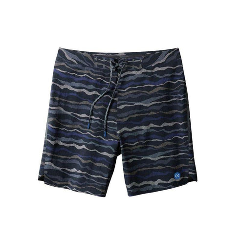Outerknown APEX Evolution Boardshorts Kelly Slater Pitch Black Topographic
