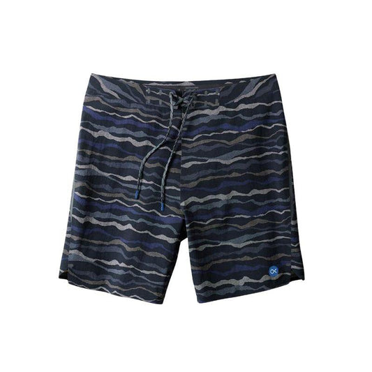 OUTERKNOWN Boardshorts APEX Evolution 28" - 36" Kelly Slater Pitch Black Topographic - Must - Have for Surfers