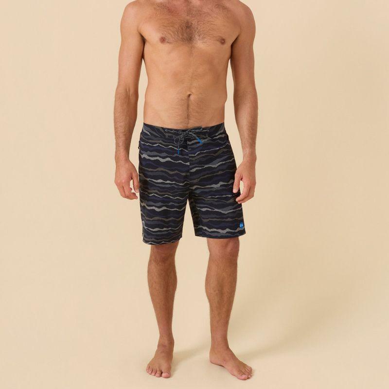 OUTERKNOWN Boardshorts APEX Evolution 28" - 36" Kelly Slater Pitch Black Topographic - Must - Have for Surfers