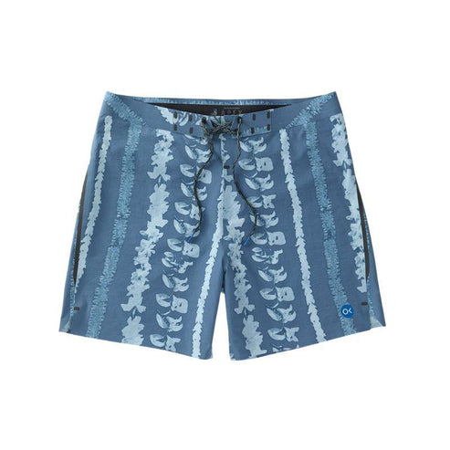 Outerknown APEX Evolution Kelly Slater French Blue Lei boardshorts at Hawaiian South Shore