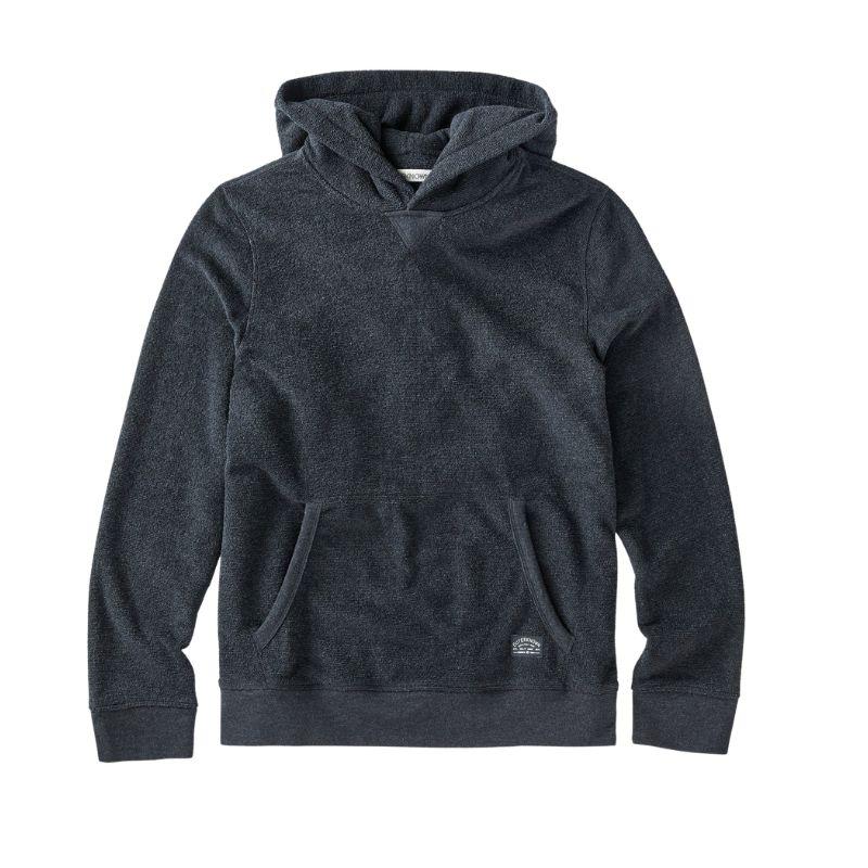 Outerknown Hoodie Hightide Pullover (Small-XLarge) Heather Black - Must-Have for Surfers