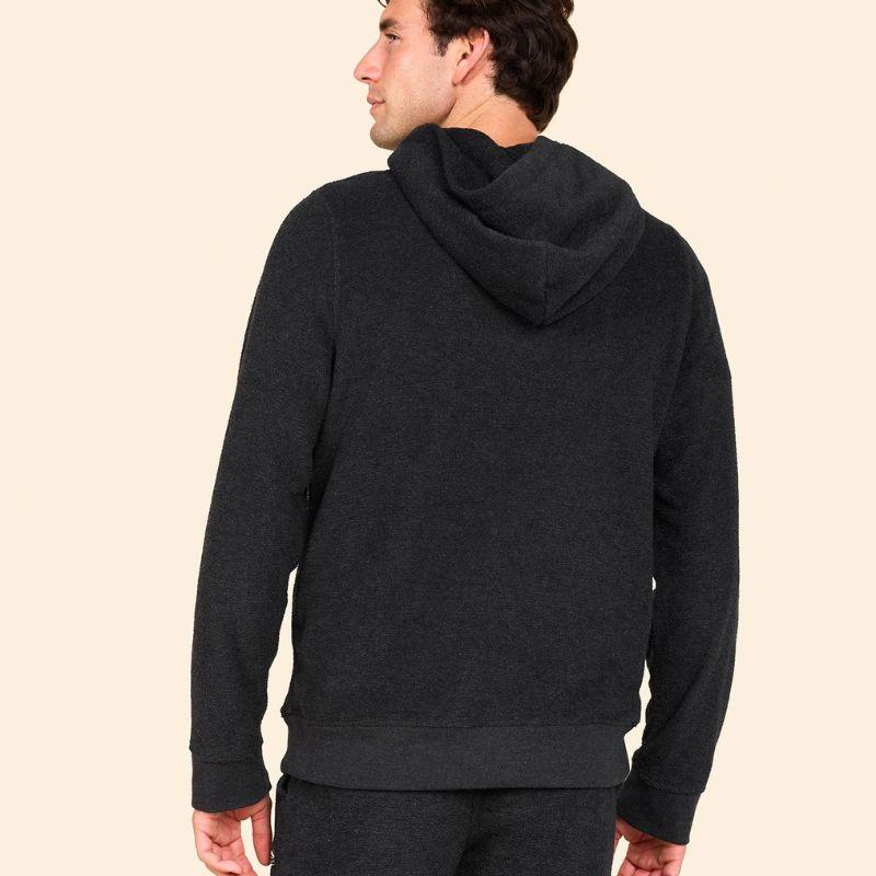 Outerknown Hoodie Hightide Pullover (Small-XLarge) Heather Black - Must-Have for Surfers