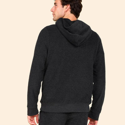 Outerknown Hoodie Hightide Pullover (Small-XLarge) Heather Black - Must-Have for Surfers