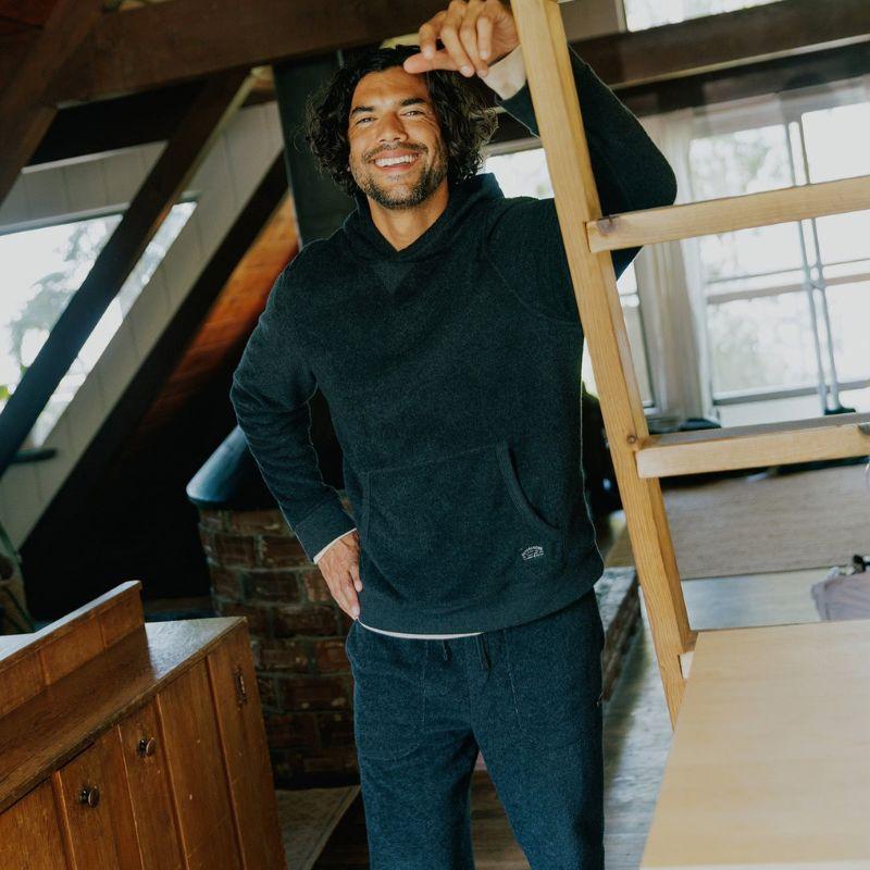 Outerknown Hoodie Hightide Pullover (Small-XLarge) Heather Black - Must-Have for Surfers
