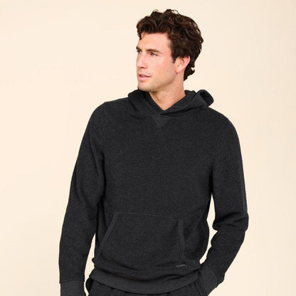 Outerknown Hoodie Hightide Pullover (Small-XLarge) Heather Black - Must-Have for Surfers