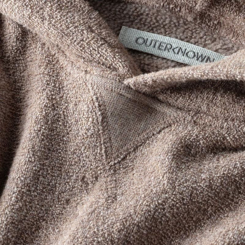 Outerknown Hoodie Hightide Pullover (Small - XLarge) Heather Coconut - Must - Have for Surfers