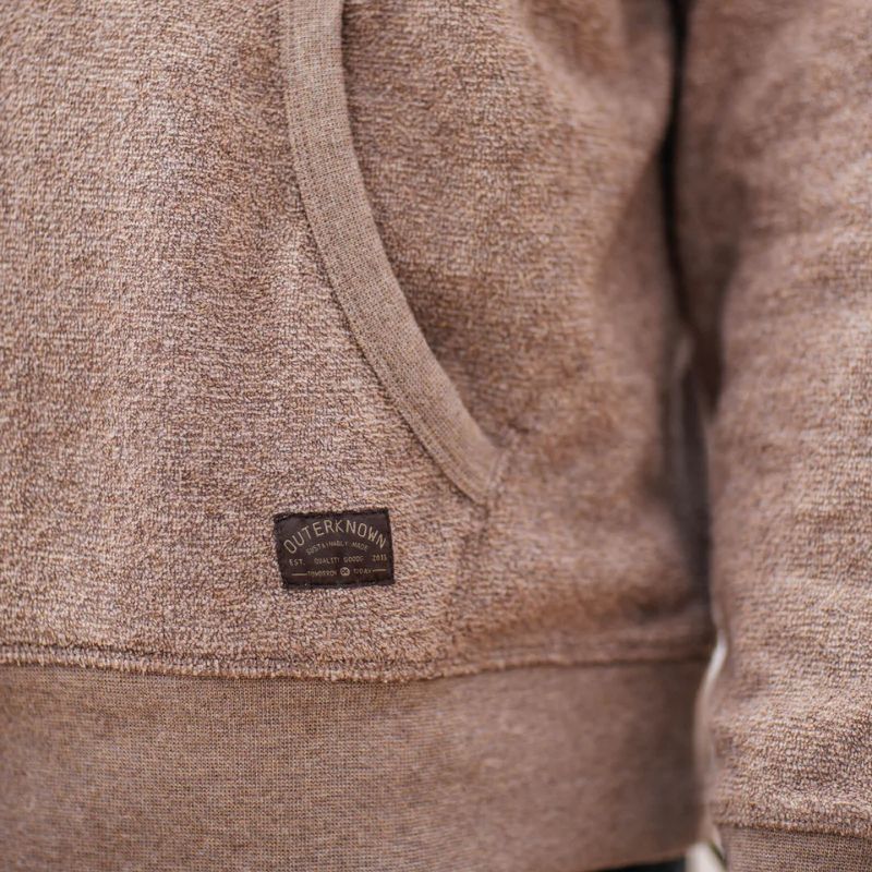 Outerknown Hoodie Hightide Pullover (Small - XLarge) Heather Coconut - Must - Have for Surfers