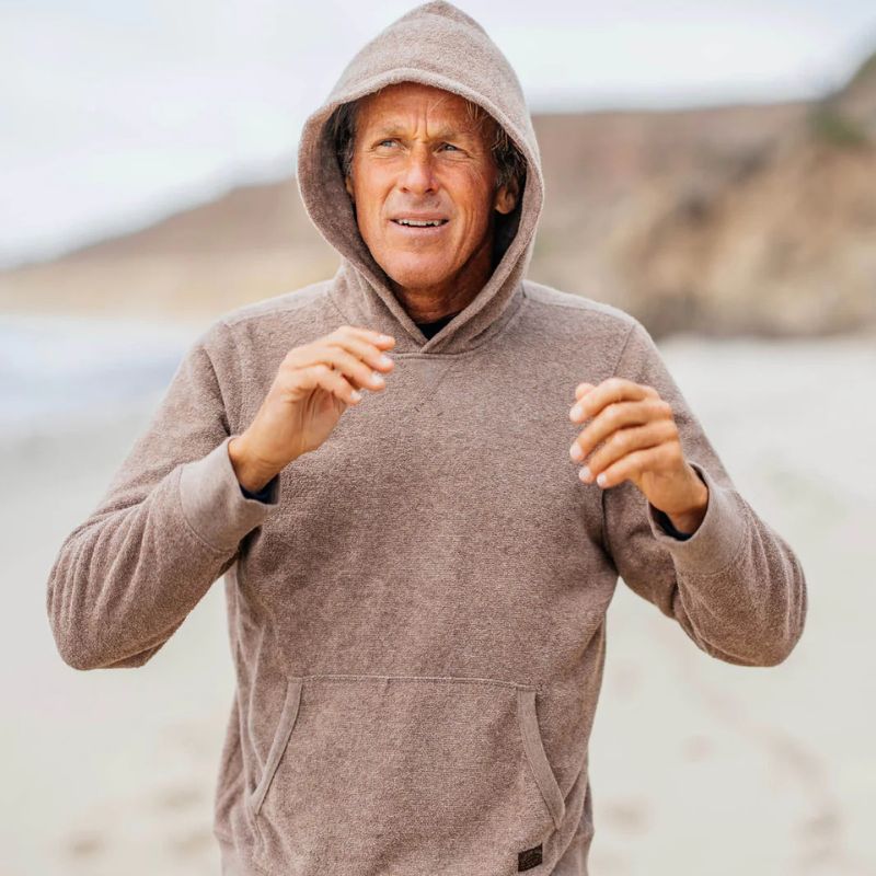 Outerknown Hoodie Hightide Pullover (Small - XLarge) Heather Coconut - Must - Have for Surfers