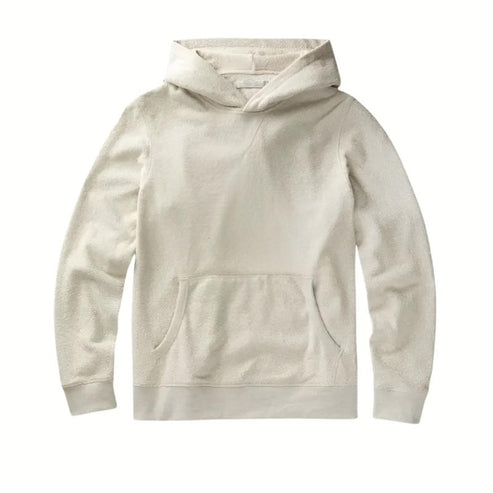 Outerknown Hoodie Hightide Pullover in oatmeal heather with sustainable materials