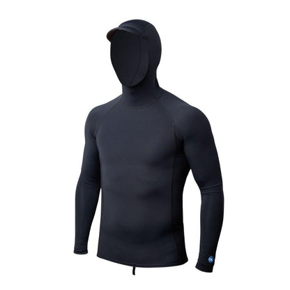 OUTERKNOWN Rashguard Apex Evolution Hooded (Small - XXLarge) Faded Pitch Black - Must - Have for Surfers
