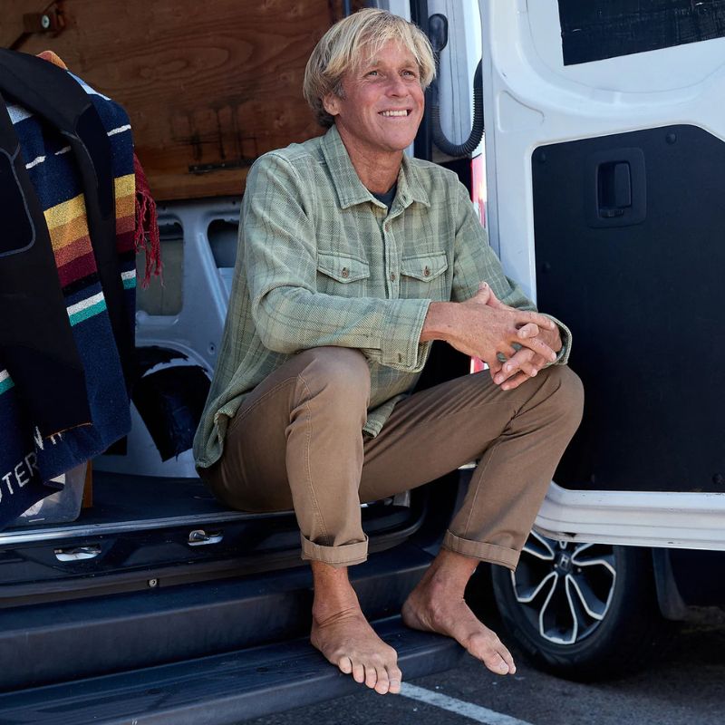 Outerknown SHIRT (Med - XLarge) Island Leaf Little Boxes - Must - Have for Surfers