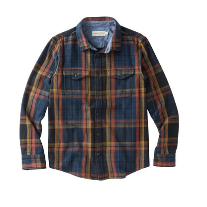 Outerknown SHIRT Pitch Black Wander Plaid - Must - Have for Surfers