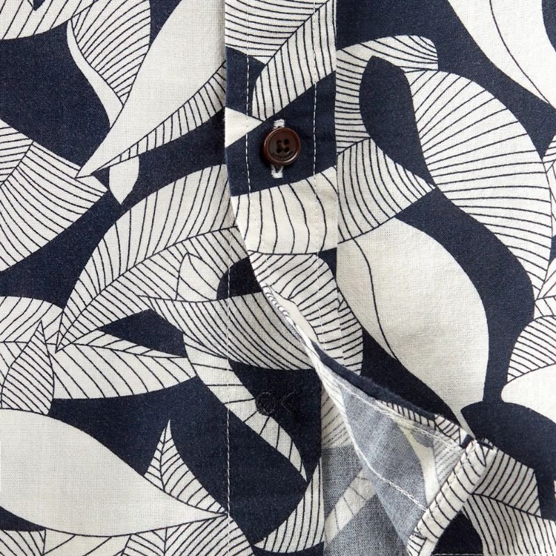 Outerknown SHIRT (Small - Large) Indigo Floating Fauna - Must - Have for Surfers