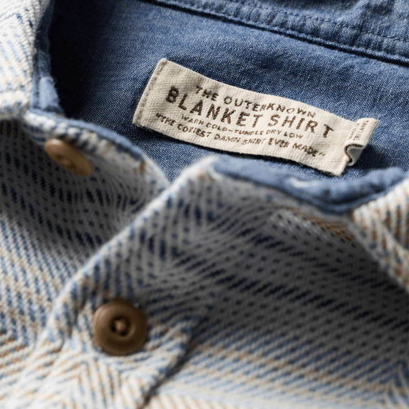 Outerknown SHIRT (Small) Seabreeze Mojave Stripe