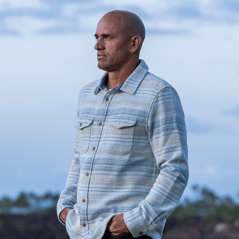 Outerknown SHIRT (Small) Seabreeze Mojave Stripe