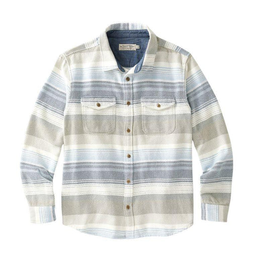 Outerknown SHIRT (Small-XLarge) Cool Water Sonoran Stripe - Must-Have for Surfers
